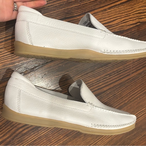 Stacy Adams Men’s White Leather Slide On Loafer Sz 10 Model 53242-07 - Picture 7 of 8